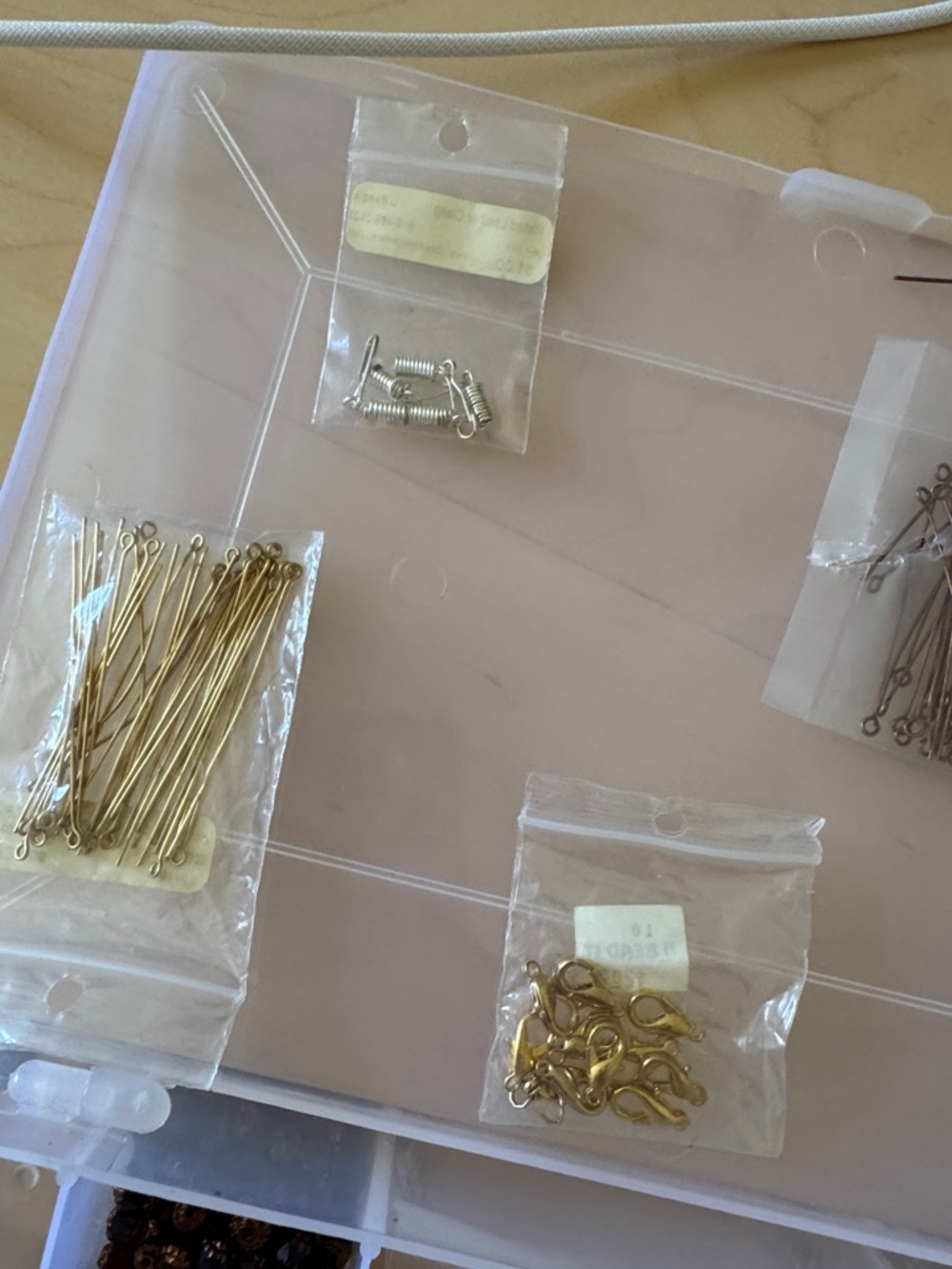 Clear Plastic Jewelry Organizer Box with Multiple Compartments - Translucent - Picture 4 of 4